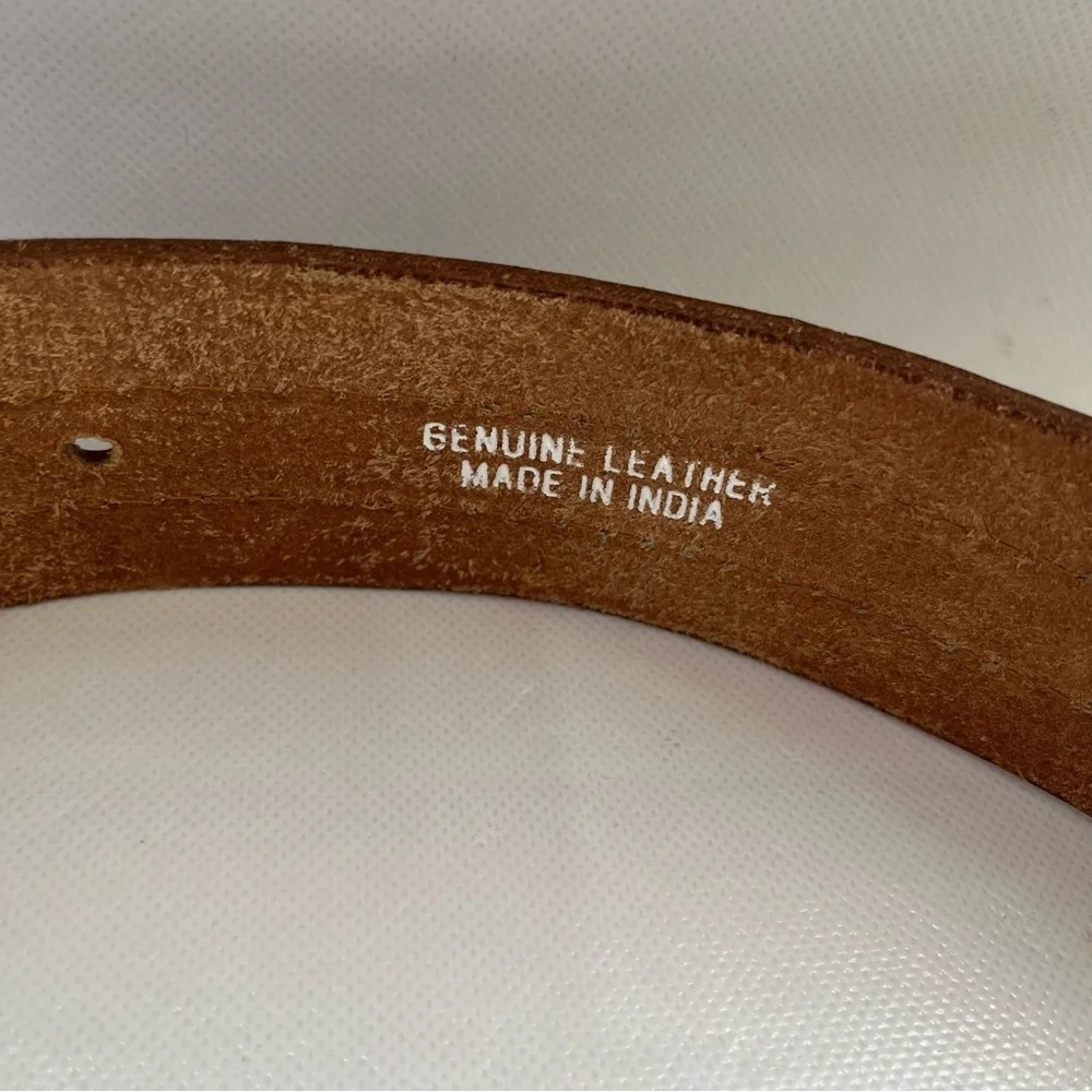 Vintage Hipwear Wide Tan Leather Belt